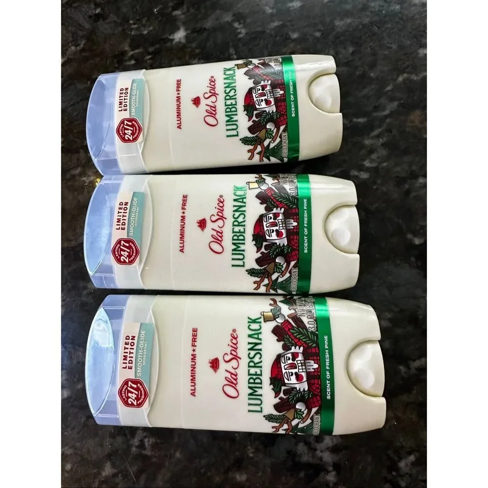 Old Spice Aluminum Free Deodorant lumbersnack Limited, edition, fresh pine, thre - Picture 3 of 5